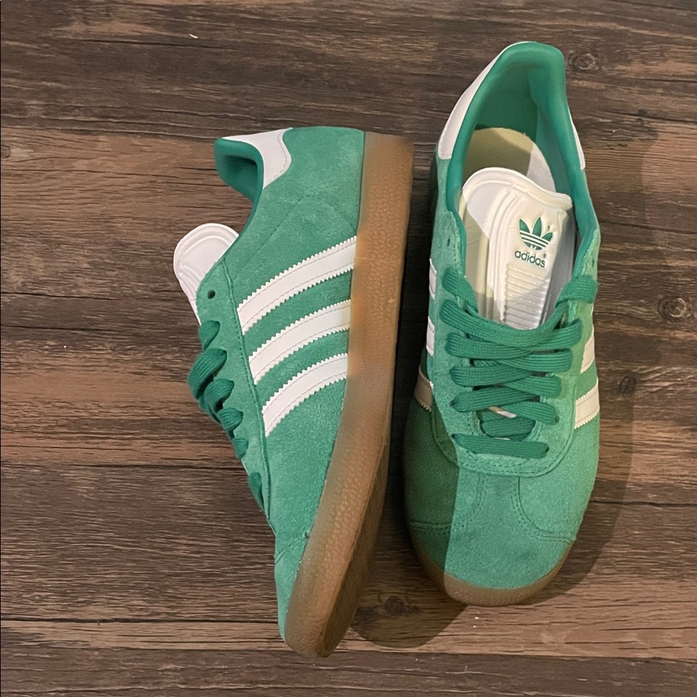 adidas Originals Gazelle Shoes, Green Court Gum - Picture 6 of 16